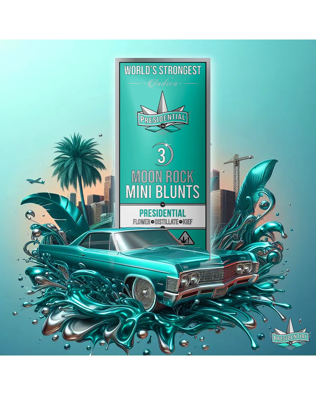 Presidential House Line mini blunt package in official colors